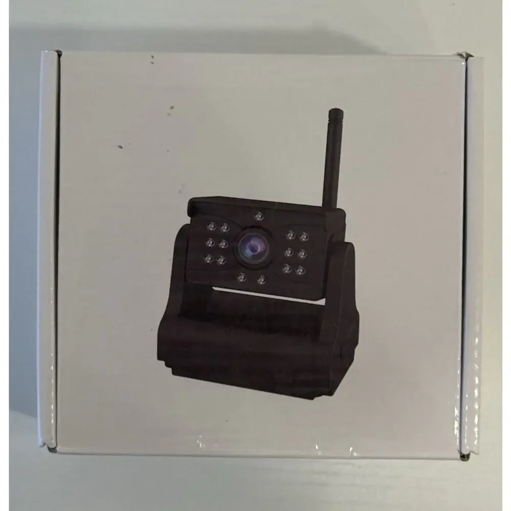Wireless Wi-Fi IP Indoor Surveillance Camera w/ Antenna Night Vision, Black